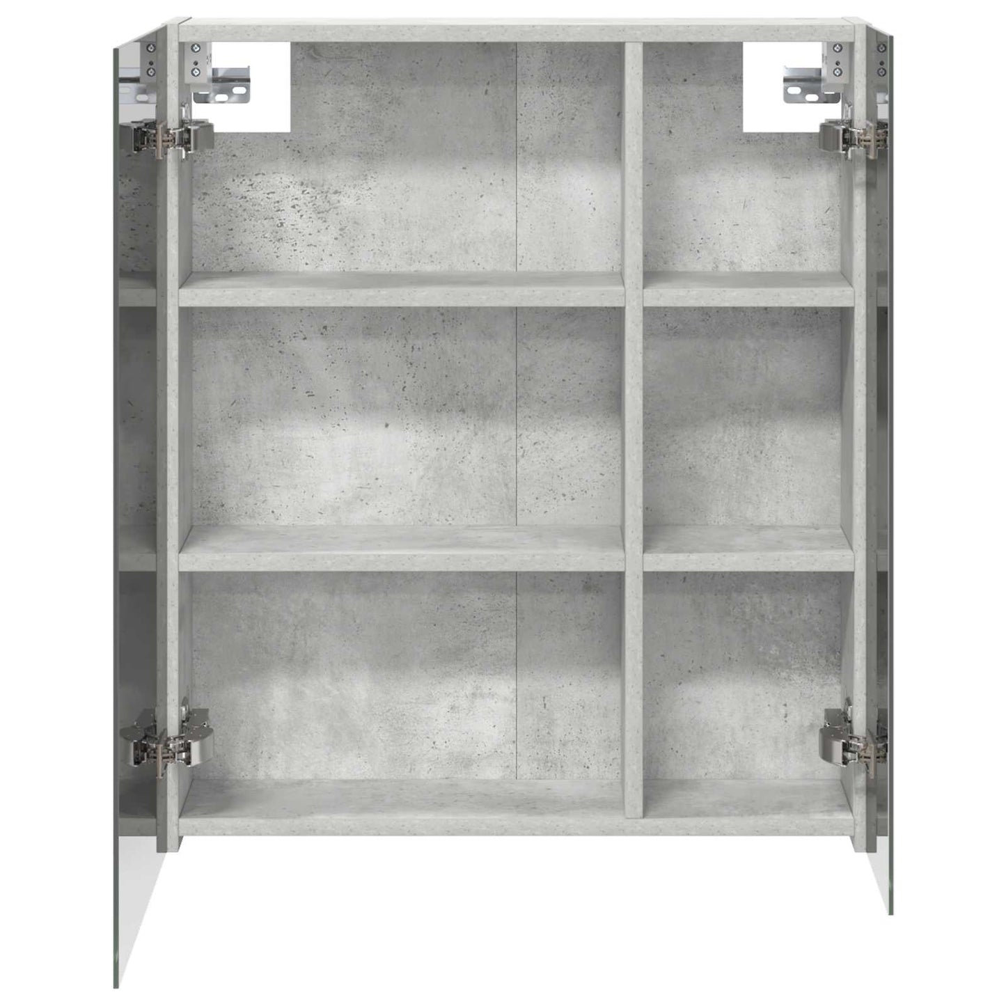 Badkamer spiegelkast Beton Grijs 60 x 14,5 x 70 cm Bewerkt hout is nu te koop bij PeponiXL, paradijselijk wonen!
