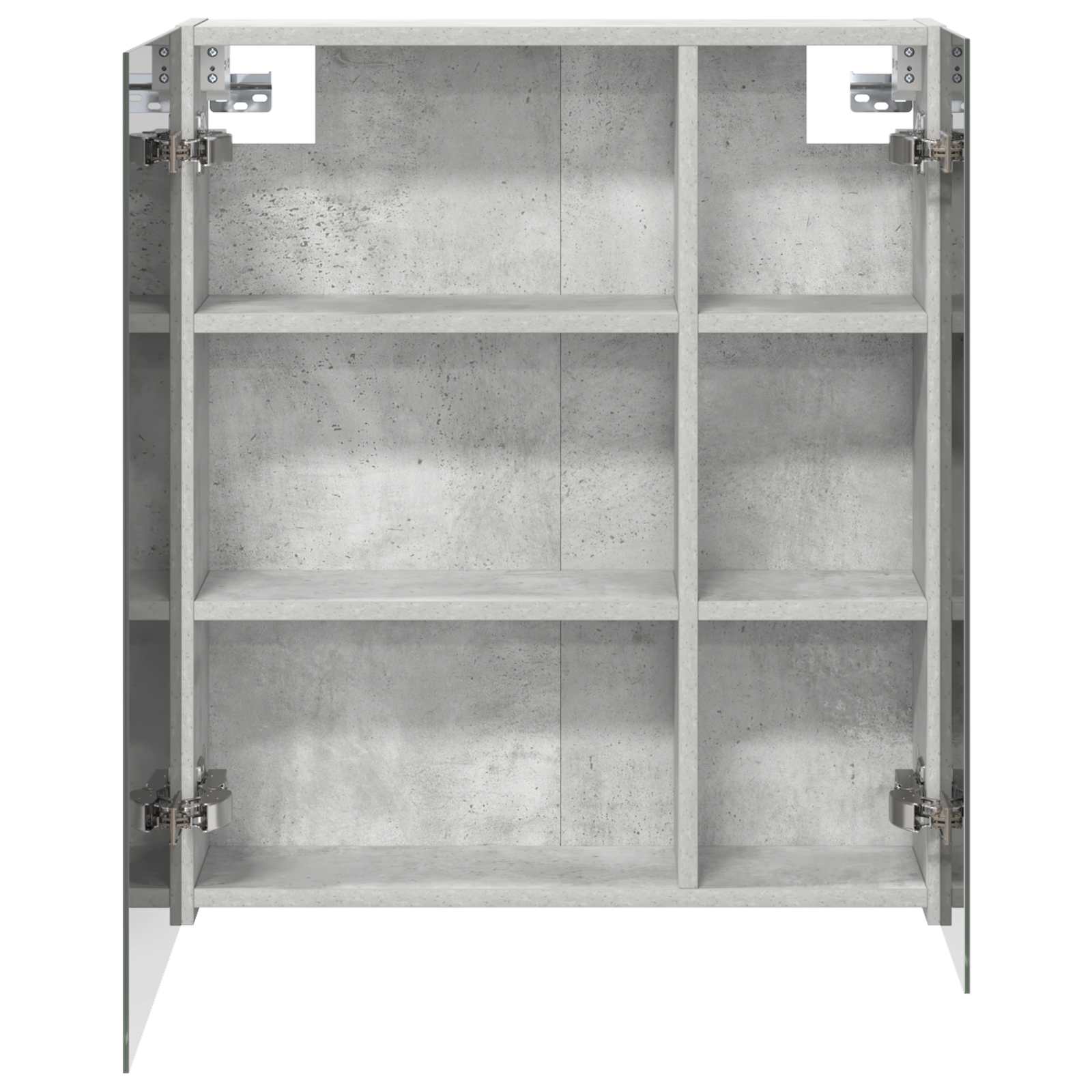 Badkamer spiegelkast Beton Grijs 60 x 14,5 x 70 cm Bewerkt hout is nu te koop bij PeponiXL, paradijselijk wonen!