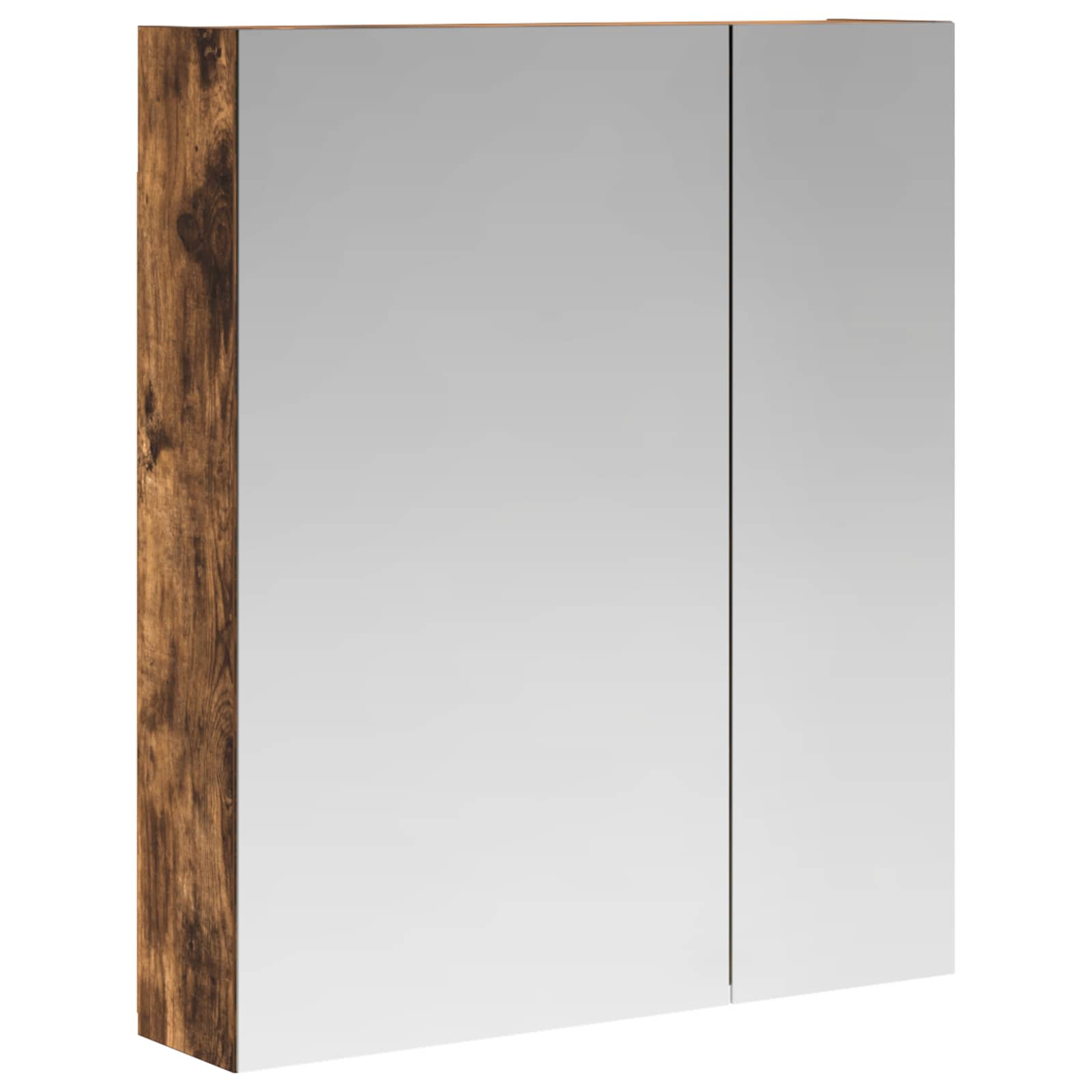 Badkamer spiegelkast met plank Gerookt eiken 60 x 14,5 x 70 cm is nu te koop bij PeponiXL, paradijselijk wonen!