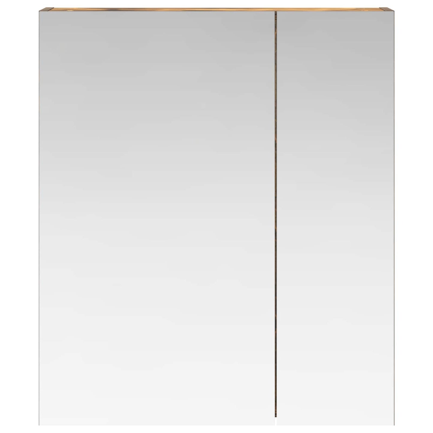 Badkamer spiegelkast met plank Gerookt eiken 60 x 14,5 x 70 cm is nu te koop bij PeponiXL, paradijselijk wonen!