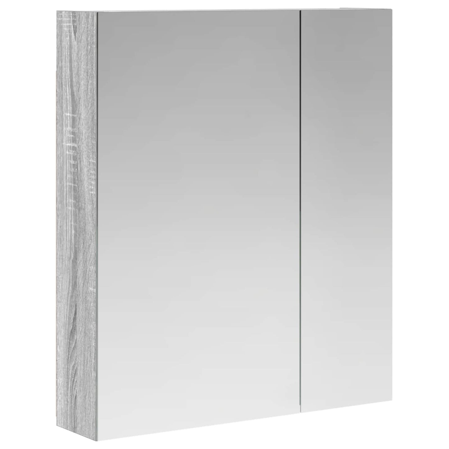 Badkamer spiegelkast met plank Grijs Sonoma 60 x 14,5 x 70 cm is nu te koop bij PeponiXL, paradijselijk wonen!