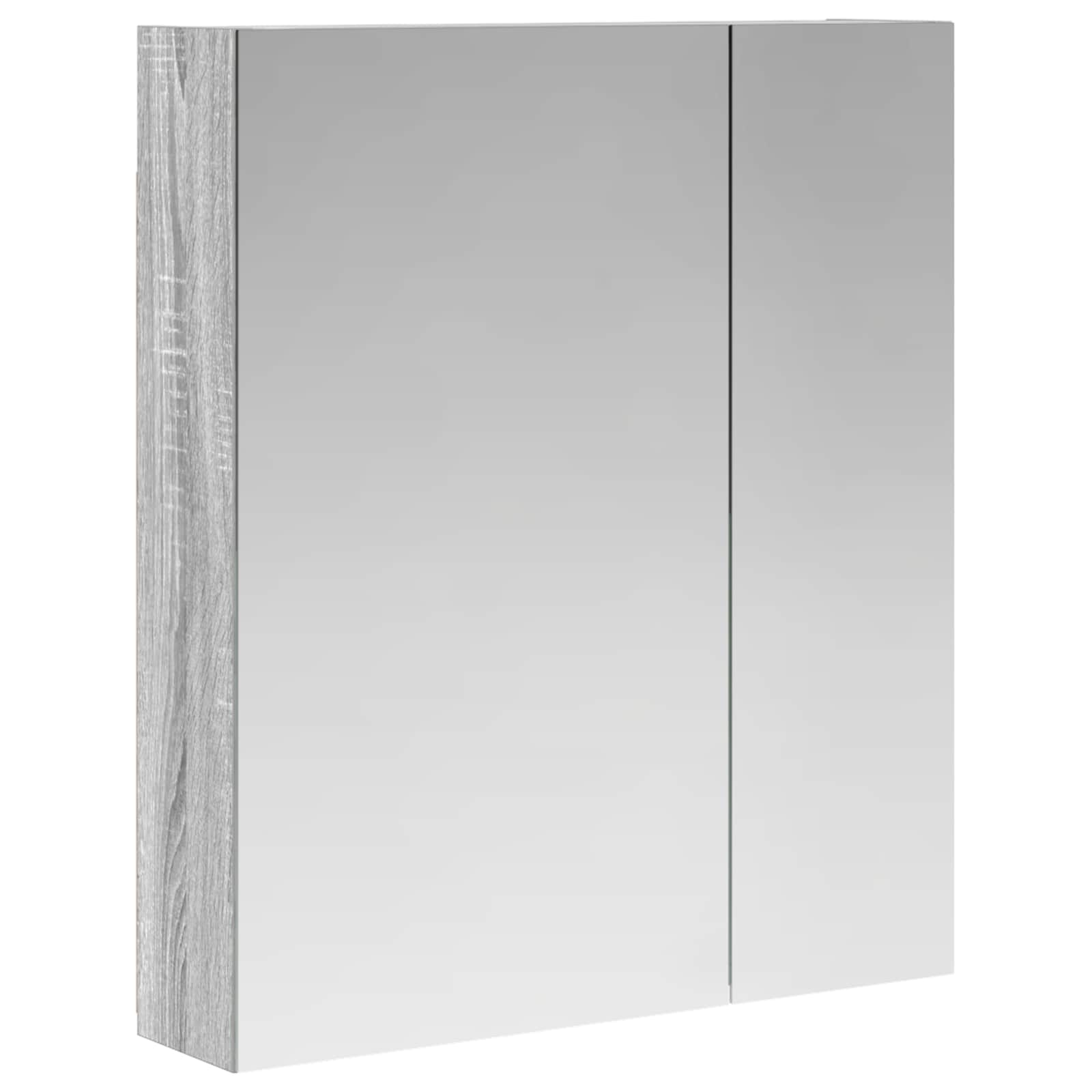 Badkamer spiegelkast met plank Grijs Sonoma 60 x 14,5 x 70 cm is nu te koop bij PeponiXL, paradijselijk wonen!