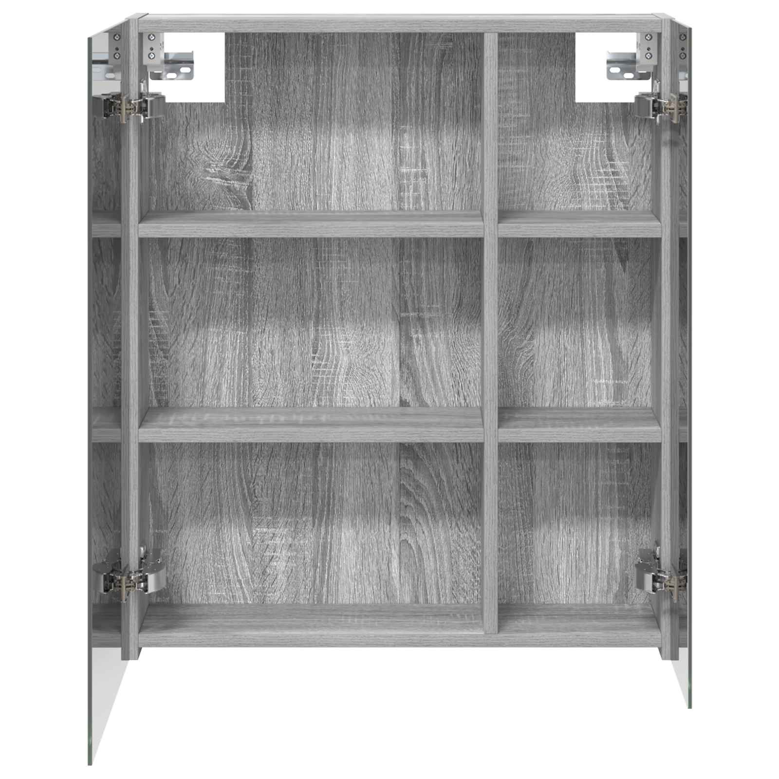 Badkamer spiegelkast met plank Grijs Sonoma 60 x 14,5 x 70 cm is nu te koop bij PeponiXL, paradijselijk wonen!