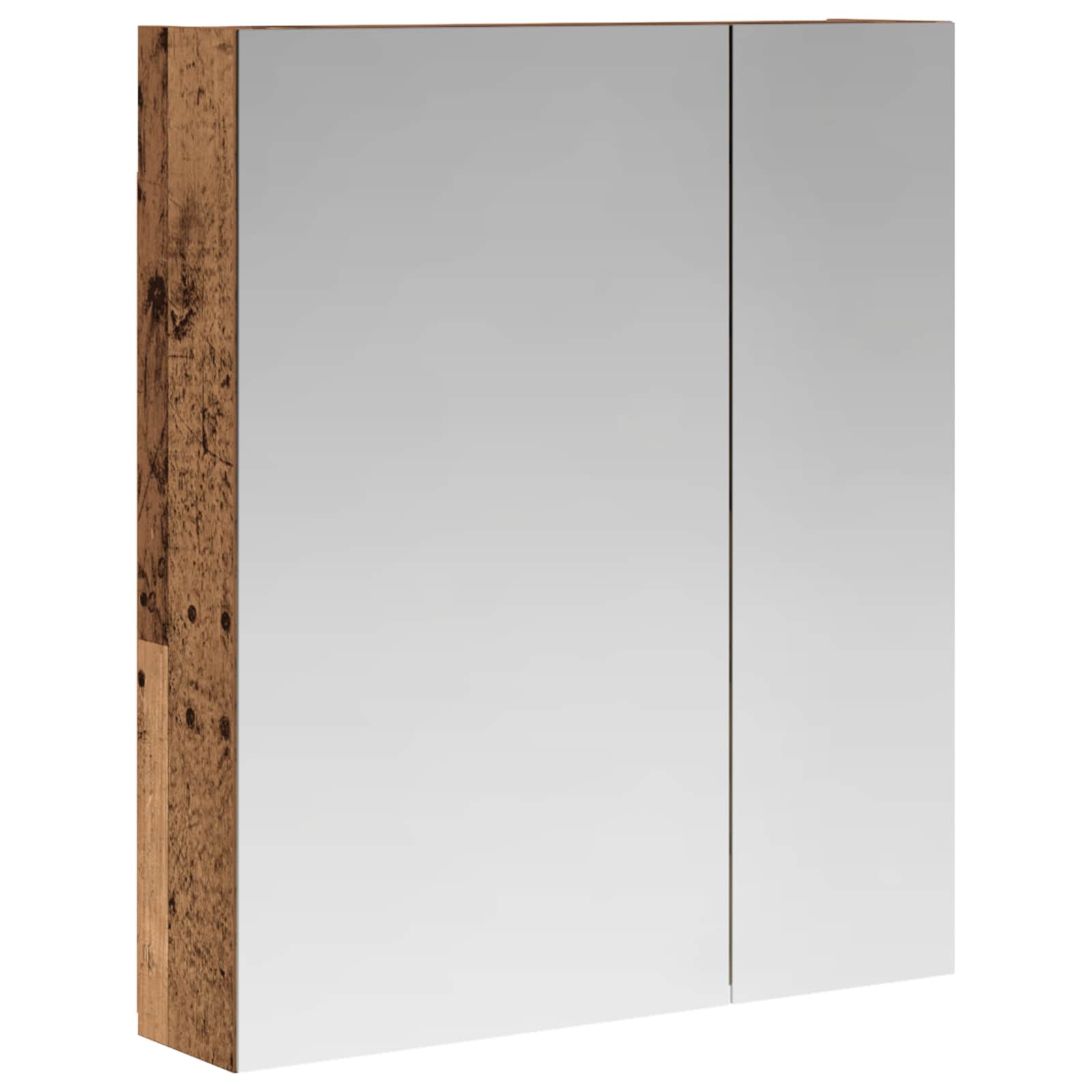 Badkamer spiegelkast Oudhout 60 x 14,5 x 70 cm Bewerkt hout is nu te koop bij PeponiXL, paradijselijk wonen!