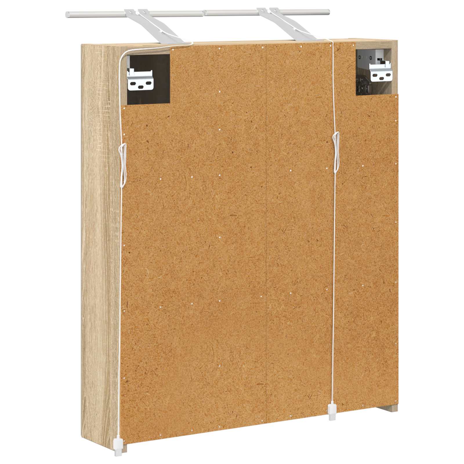 Badkamer spiegelkast met plank Sonoma Eiken 60 x 14,5 x 70 cm is nu te koop bij PeponiXL, paradijselijk wonen!