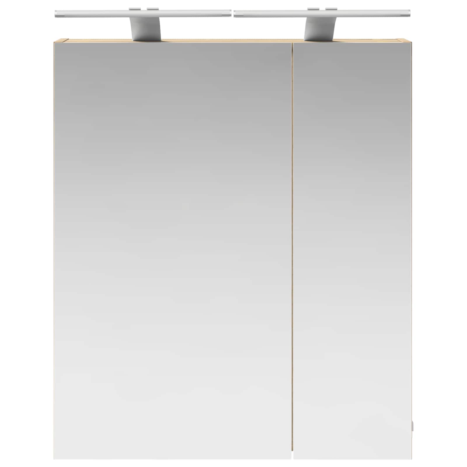 Badkamer spiegelkast met plank Sonoma Eiken 60 x 14,5 x 70 cm is nu te koop bij PeponiXL, paradijselijk wonen!