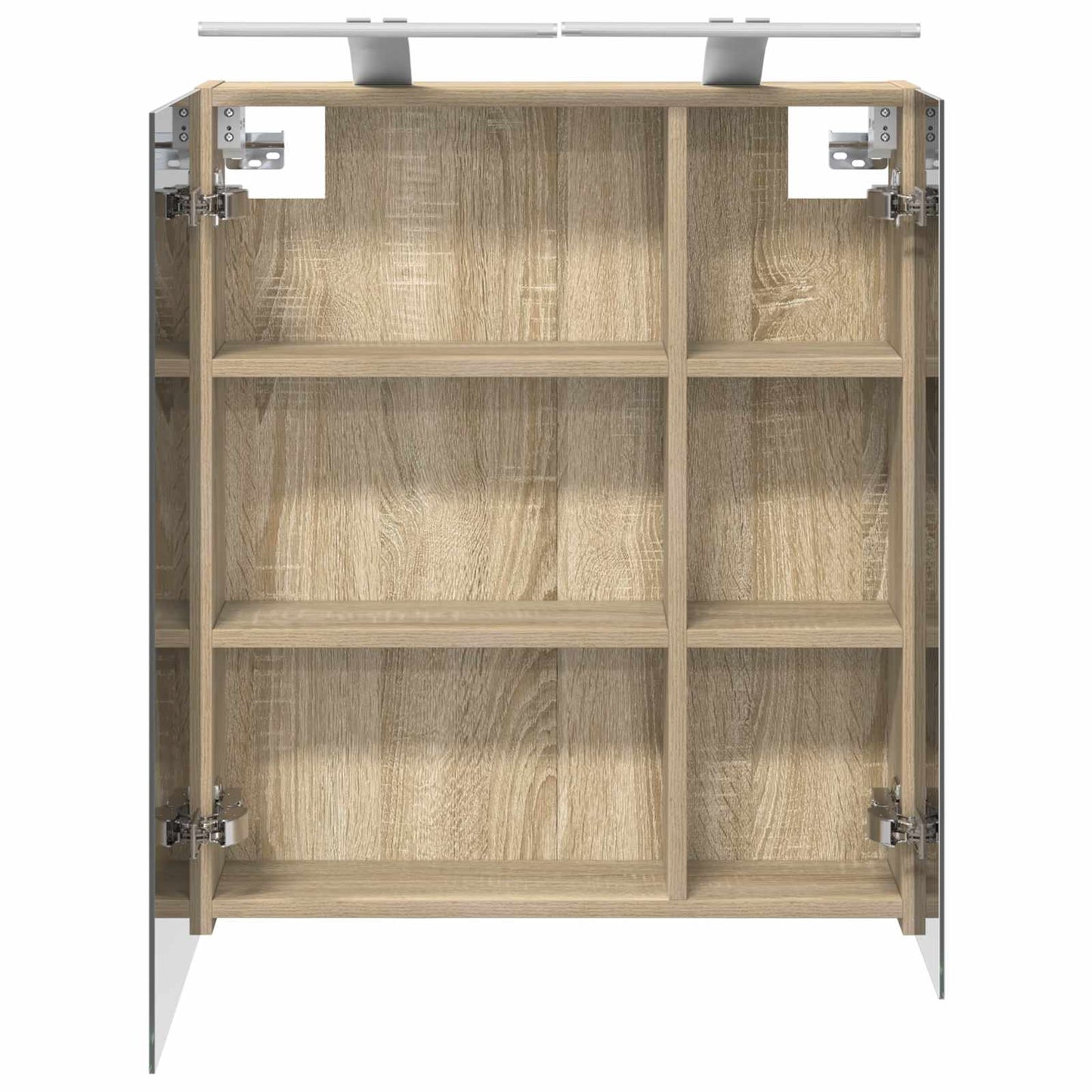 Badkamer spiegelkast met plank Sonoma Eiken 60 x 14,5 x 70 cm is nu te koop bij PeponiXL, paradijselijk wonen!
