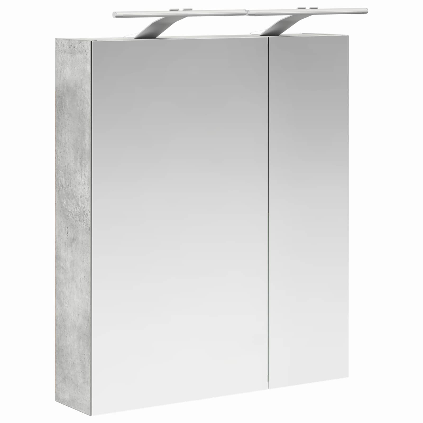 Badkamer spiegelkast Beton Grijs 60 x 14,5 x 70 cm Bewerkt hout is nu te koop bij PeponiXL, paradijselijk wonen!