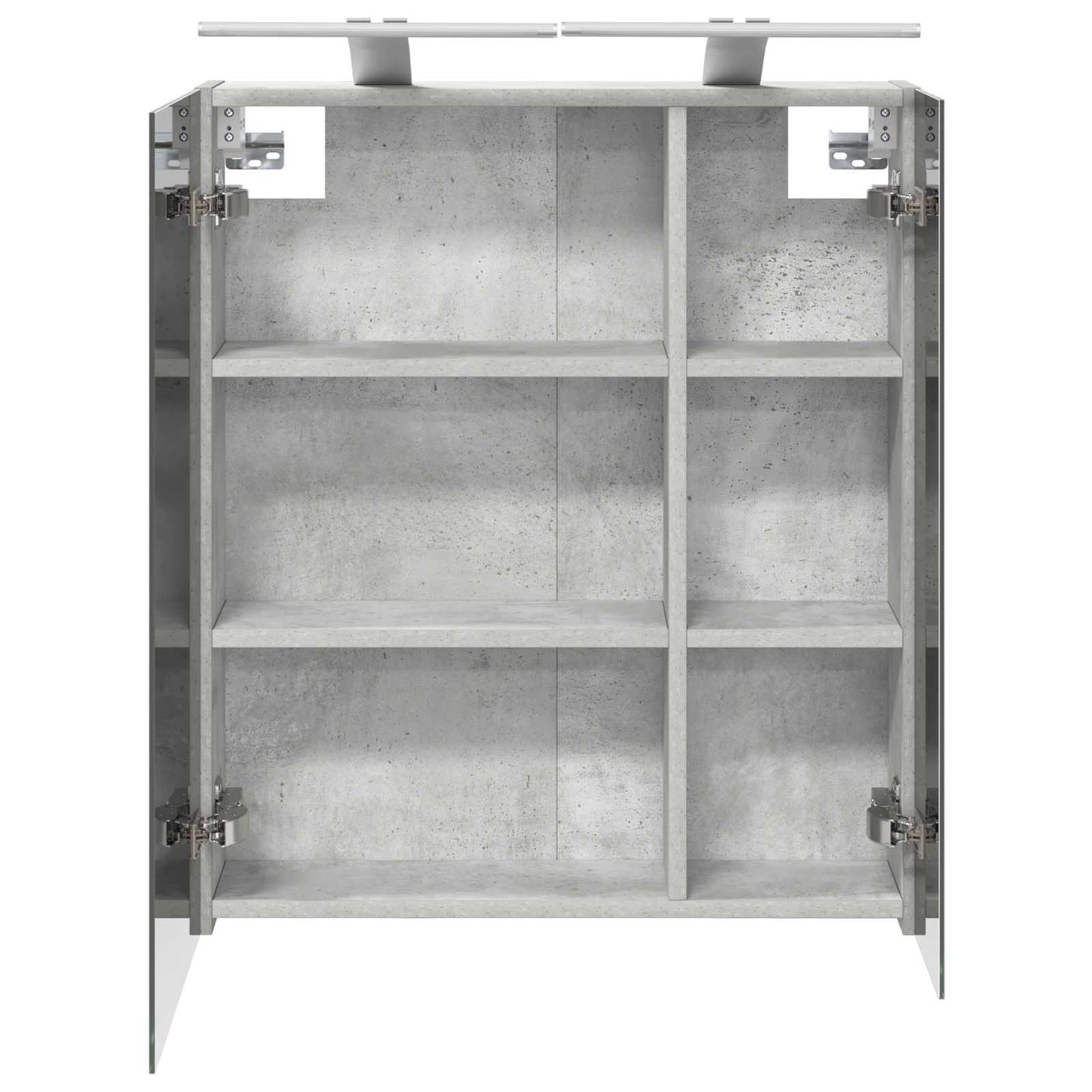 Badkamer spiegelkast Beton Grijs 60 x 14,5 x 70 cm Bewerkt hout is nu te koop bij PeponiXL, paradijselijk wonen!