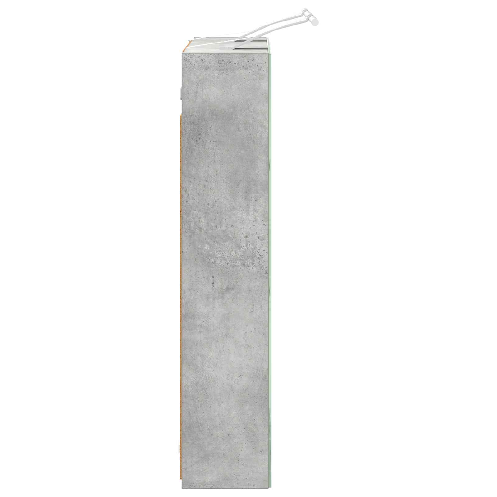 Badkamer spiegelkast Beton Grijs 60 x 14,5 x 70 cm Bewerkt hout is nu te koop bij PeponiXL, paradijselijk wonen!