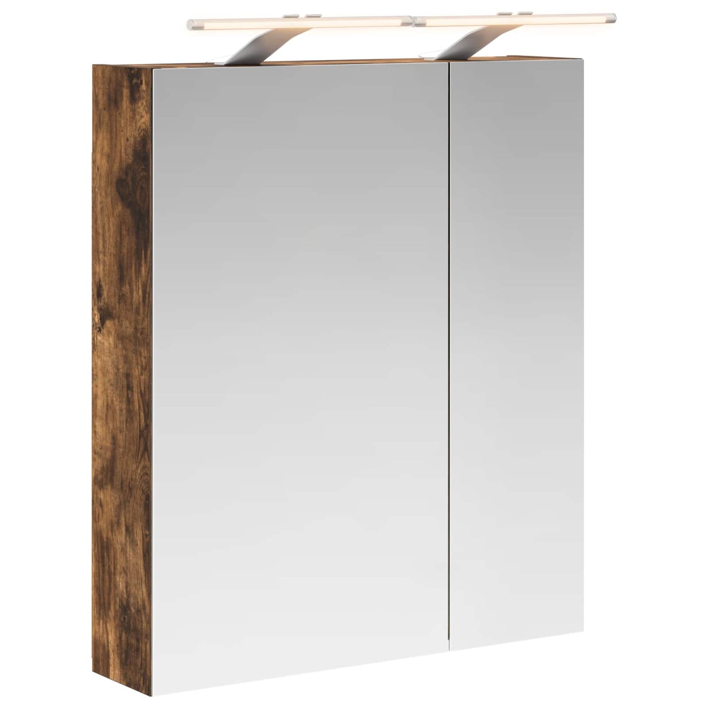 Badkamer spiegelkast met plank Gerookt eiken 60 x 14,5 x 70 cm is nu te koop bij PeponiXL, paradijselijk wonen!