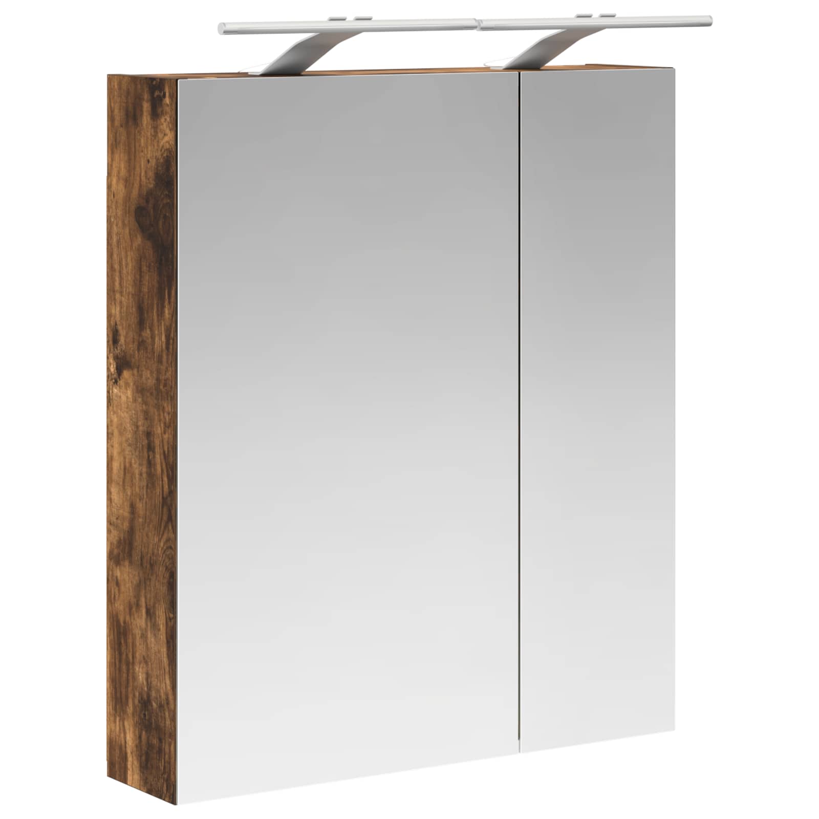 Badkamer spiegelkast met plank Gerookt eiken 60 x 14,5 x 70 cm is nu te koop bij PeponiXL, paradijselijk wonen!