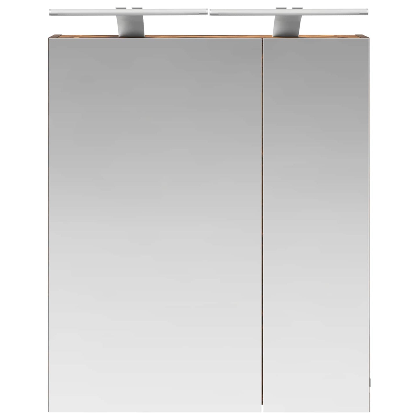 Badkamer spiegelkast met plank Gerookt eiken 60 x 14,5 x 70 cm is nu te koop bij PeponiXL, paradijselijk wonen!