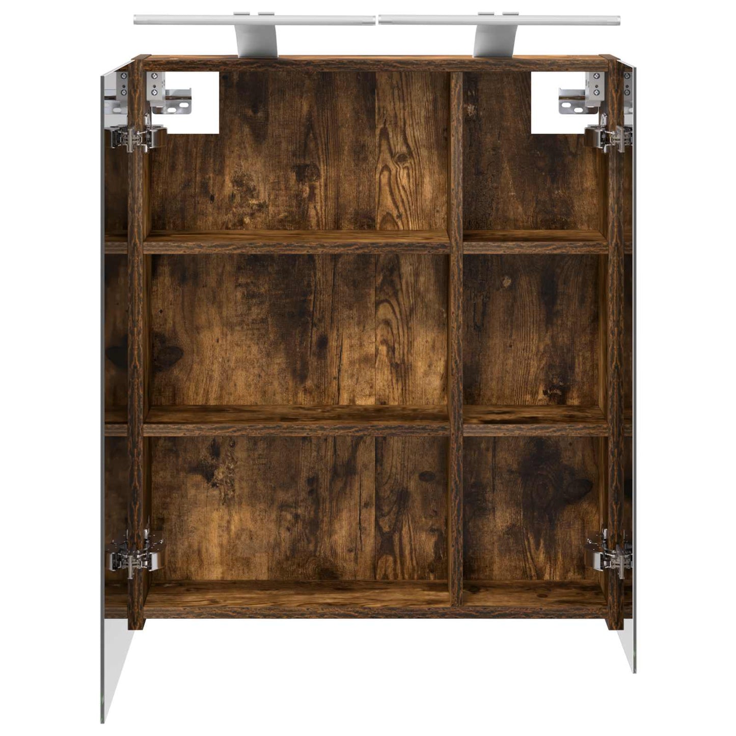 Badkamer spiegelkast met plank Gerookt eiken 60 x 14,5 x 70 cm is nu te koop bij PeponiXL, paradijselijk wonen!