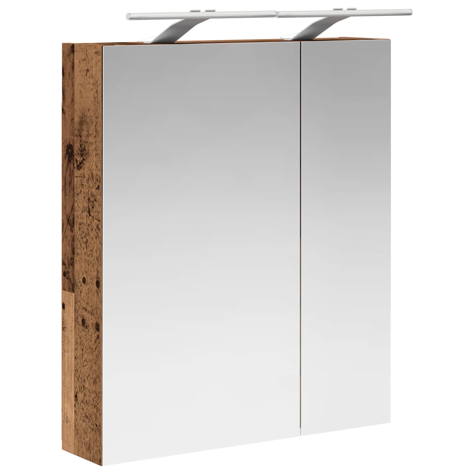 Badkamer spiegelkast Oudhout 60 x 14,5 x 70 cm Bewerkt hout is nu te koop bij PeponiXL, paradijselijk wonen!