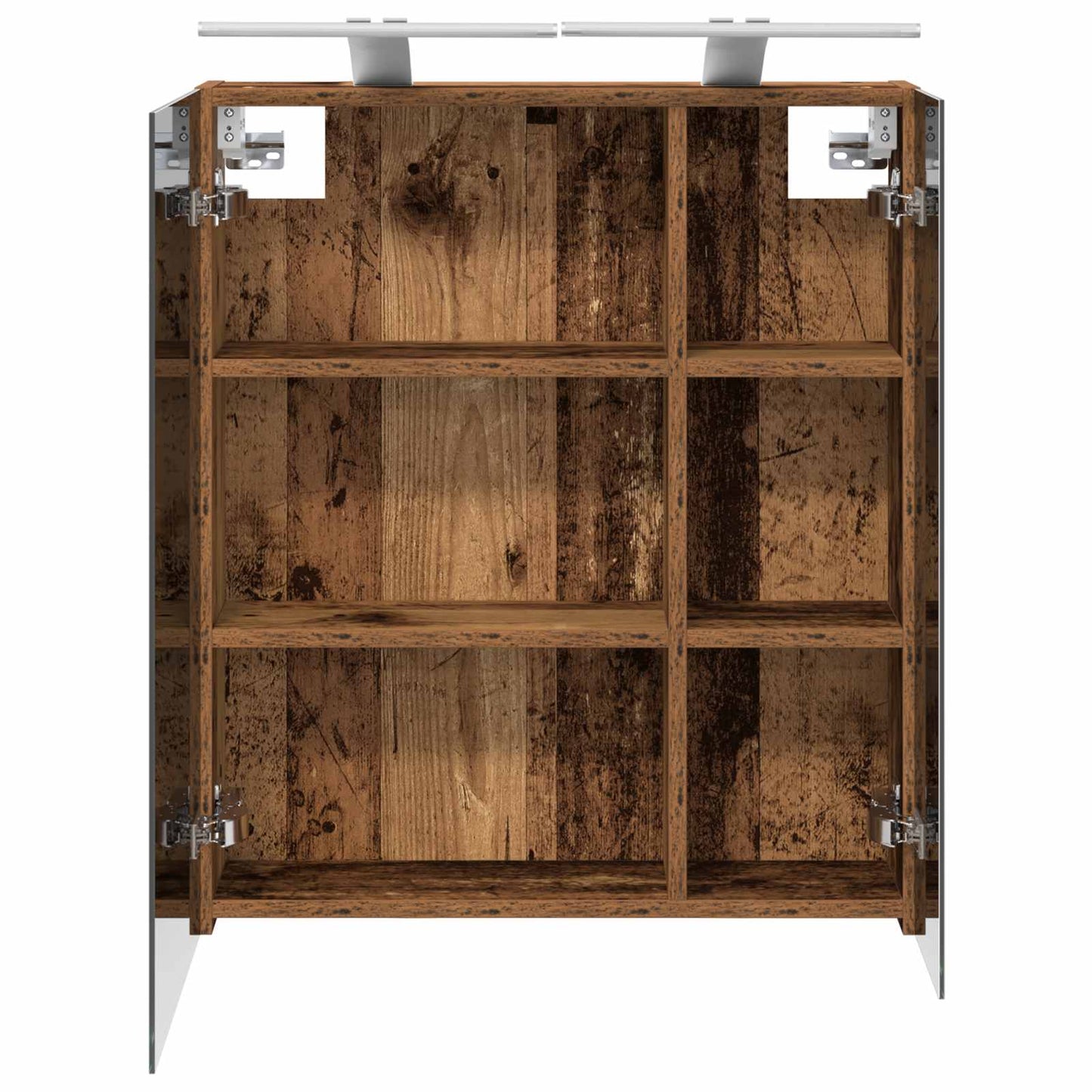 Badkamer spiegelkast Oudhout 60 x 14,5 x 70 cm Bewerkt hout is nu te koop bij PeponiXL, paradijselijk wonen!