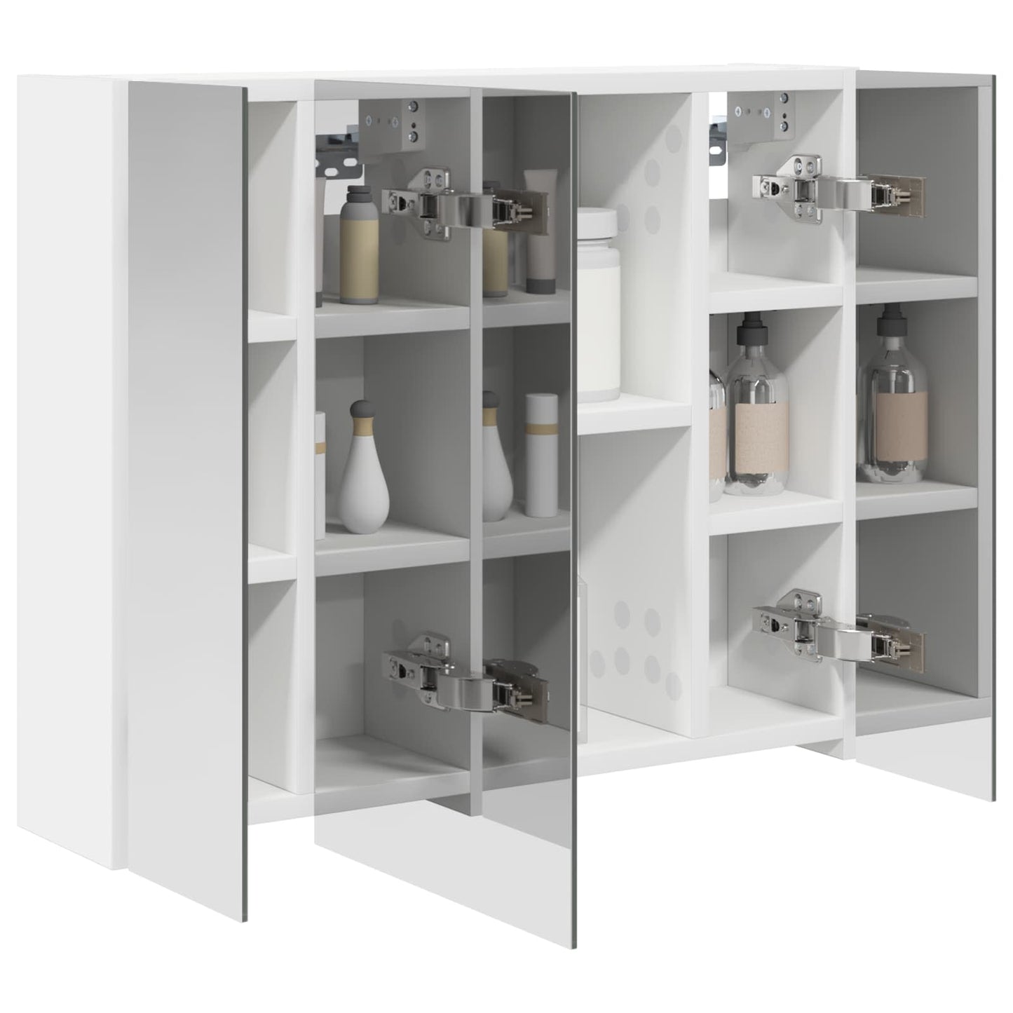 Badkamer spiegelkast voor Wit 60 x 14,5 x 50 cm Bewerkt hout is nu te koop bij PeponiXL, paradijselijk wonen!