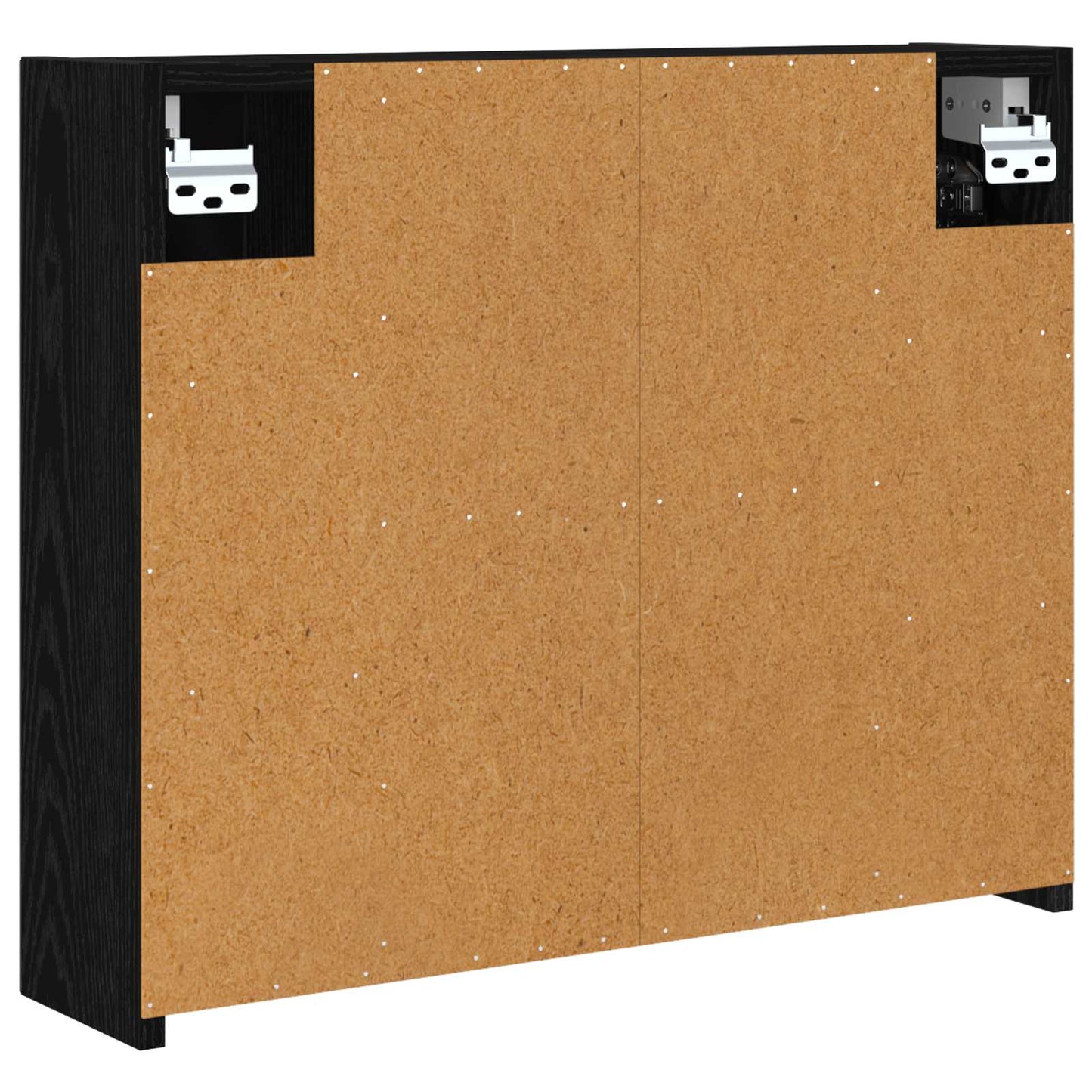 Badkamer spiegelkast Zwart Eiken 60 x 14,5 x 50 cm Bewerkt hout is nu te koop bij PeponiXL, paradijselijk wonen!