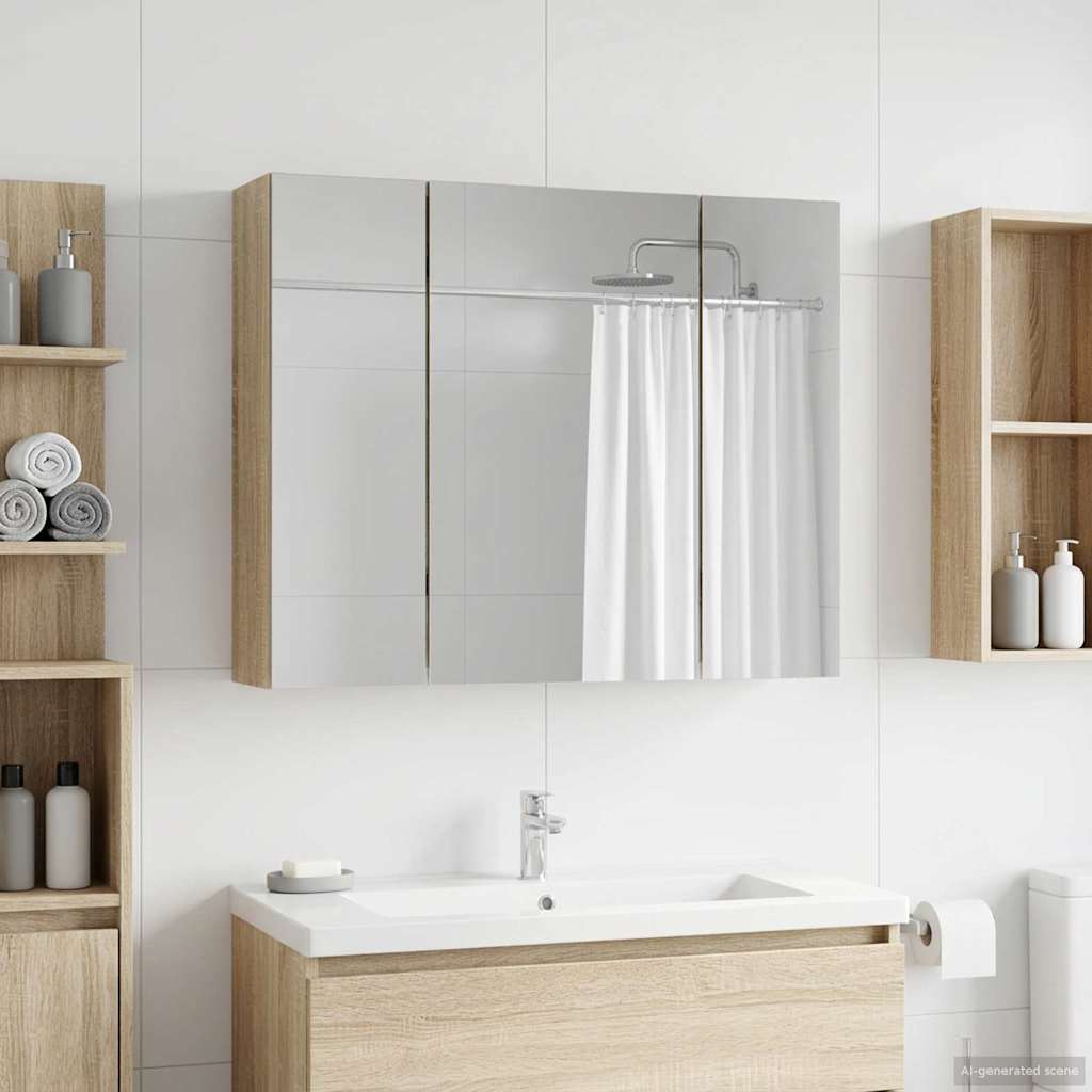 Badkamer spiegelkast Sonoma Eiken 60 x 14,5 x 50 cm is nu te koop bij PeponiXL, paradijselijk wonen!