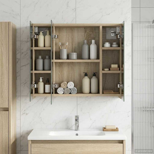 Badkamer spiegelkast Sonoma Eiken 60 x 14,5 x 50 cm is nu te koop bij PeponiXL, paradijselijk wonen!