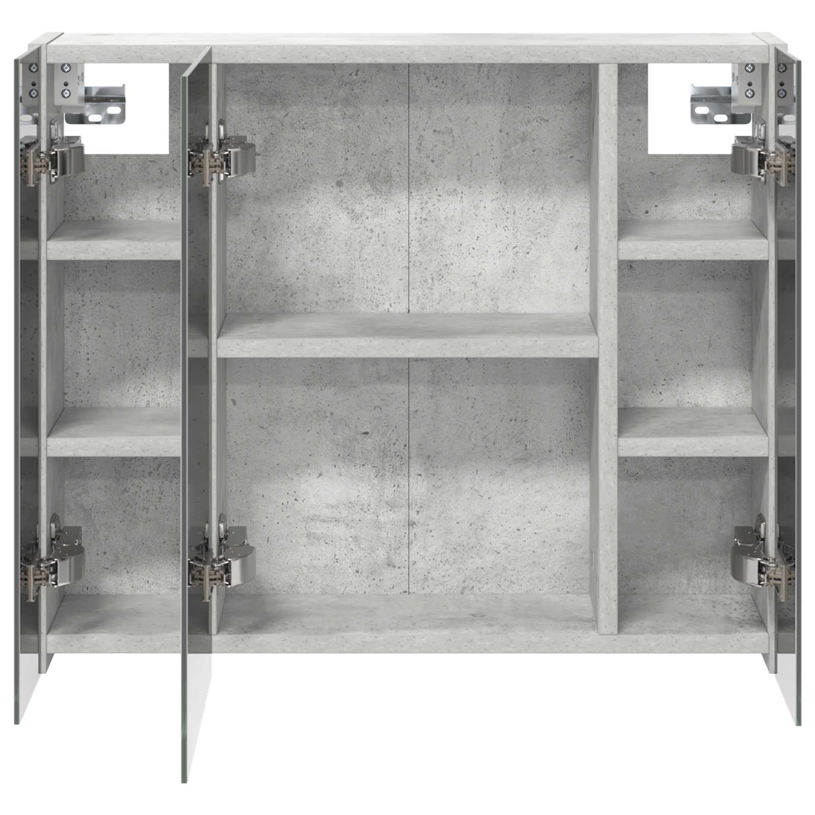 Badkamer spiegelkast Beton Grijs 60 x 14,5 x 50 cm Bewerkt hout is nu te koop bij PeponiXL, paradijselijk wonen!