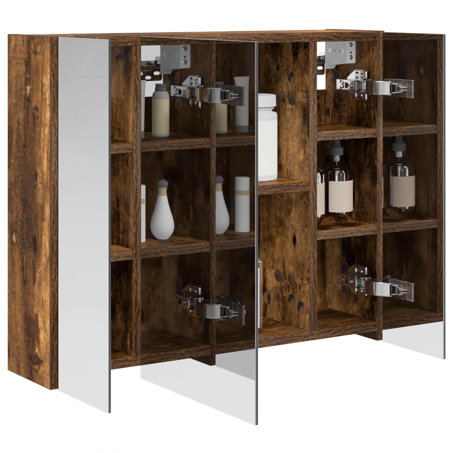 Badkamer spiegelkast Gerookt eiken 60 x 14,5 x 50 cm is nu te koop bij PeponiXL, paradijselijk wonen!