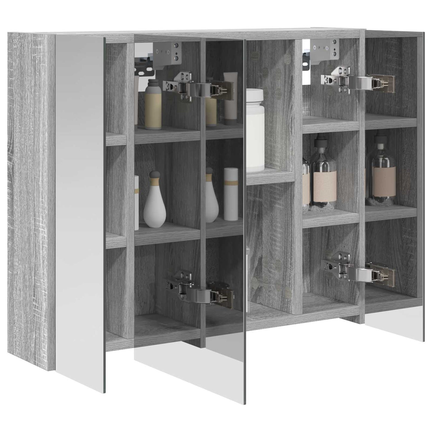 Badkamer spiegelkast Grijs Sonoma 60 x 14,5 x 50 cm is nu te koop bij PeponiXL, paradijselijk wonen!