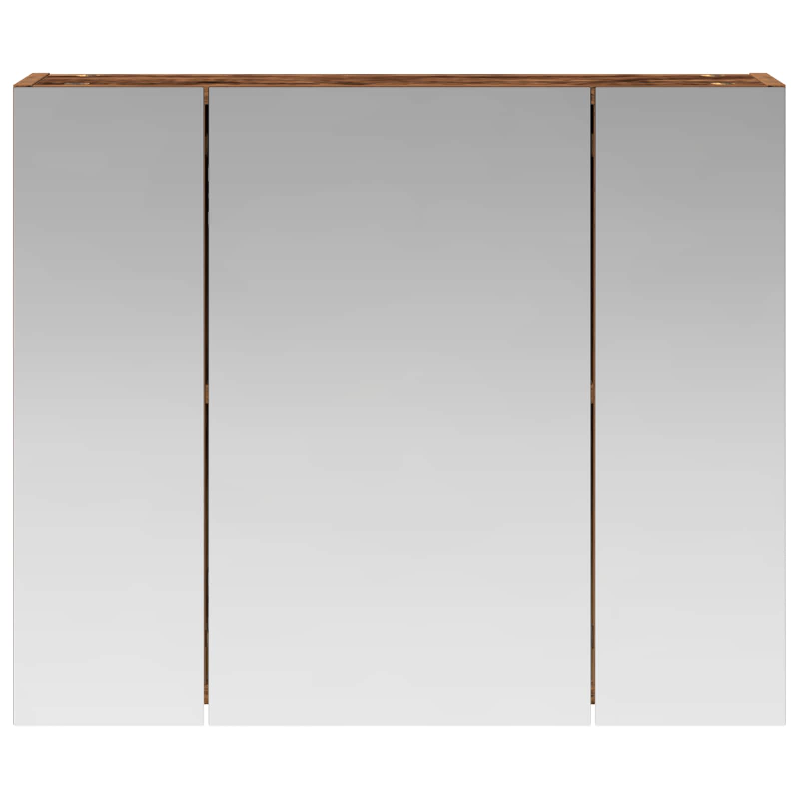 Badkamer spiegelkast Oudhout 60 x 14,5 x 50 cm Bewerkt hout is nu te koop bij PeponiXL, paradijselijk wonen!