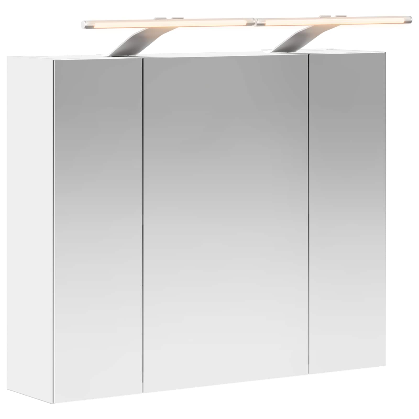 Badkamer spiegelkast voor Wit 60 x 14,5 x 50 cm Bewerkt hout is nu te koop bij PeponiXL, paradijselijk wonen!