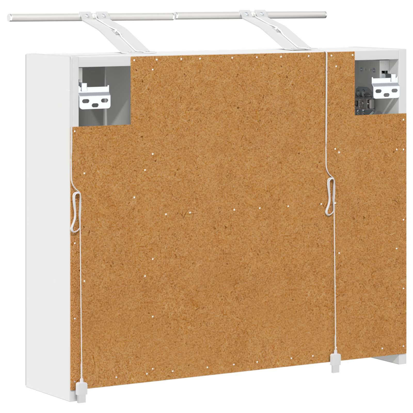 Badkamer spiegelkast voor Wit 60 x 14,5 x 50 cm Bewerkt hout is nu te koop bij PeponiXL, paradijselijk wonen!