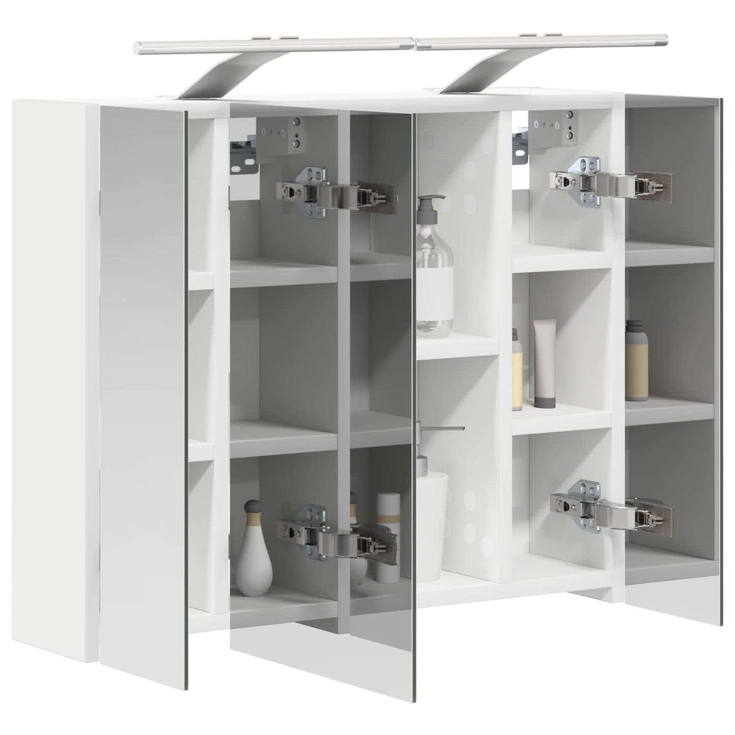 Badkamer spiegelkast voor Wit 60 x 14,5 x 50 cm Bewerkt hout is nu te koop bij PeponiXL, paradijselijk wonen!