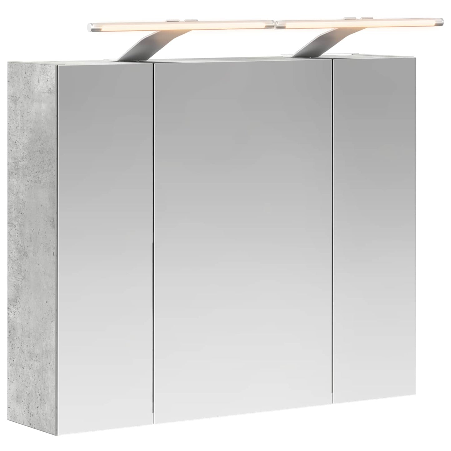 Badkamer spiegelkast Beton Grijs 60 x 14,5 x 50 cm Bewerkt hout is nu te koop bij PeponiXL, paradijselijk wonen!