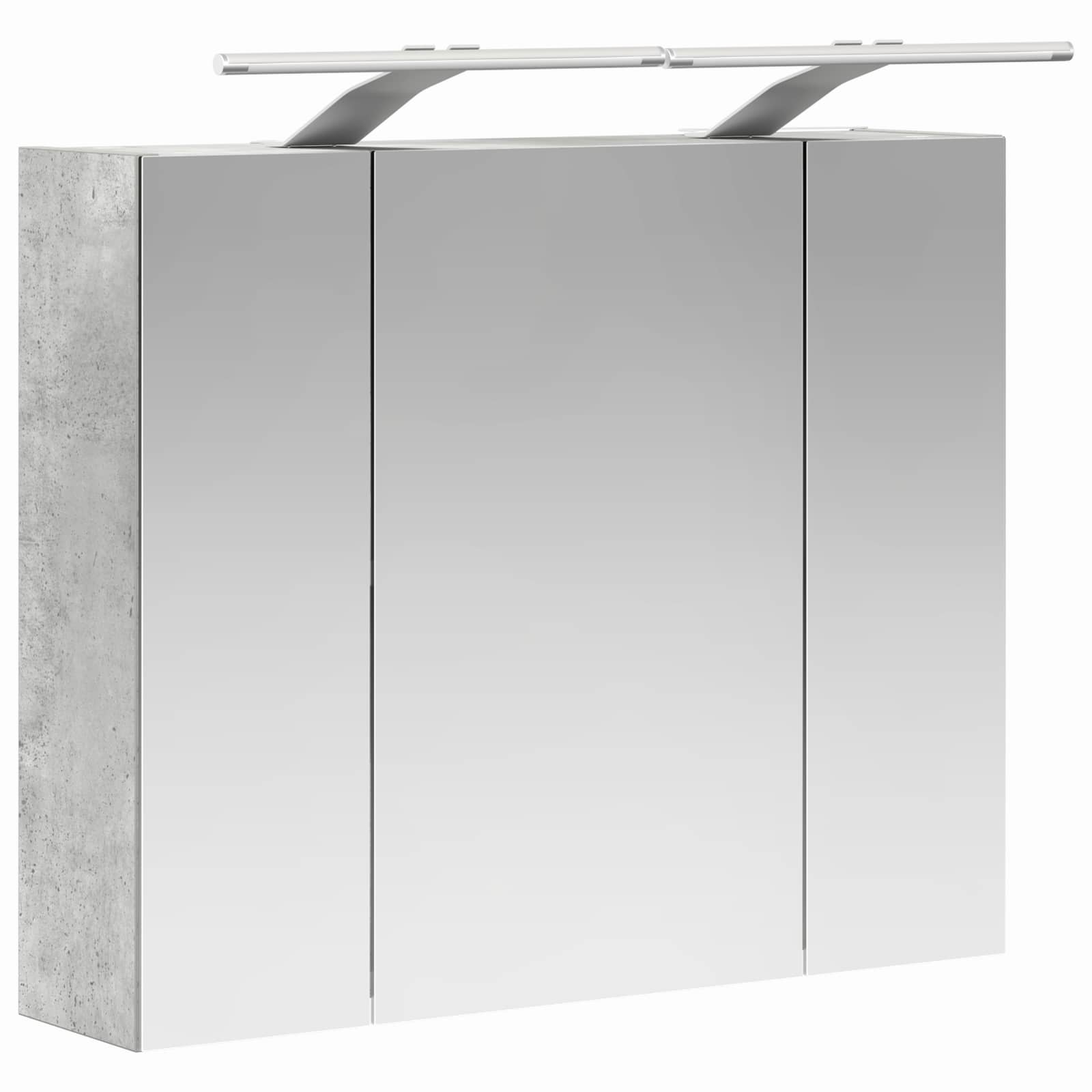 Badkamer spiegelkast Beton Grijs 60 x 14,5 x 50 cm Bewerkt hout is nu te koop bij PeponiXL, paradijselijk wonen!