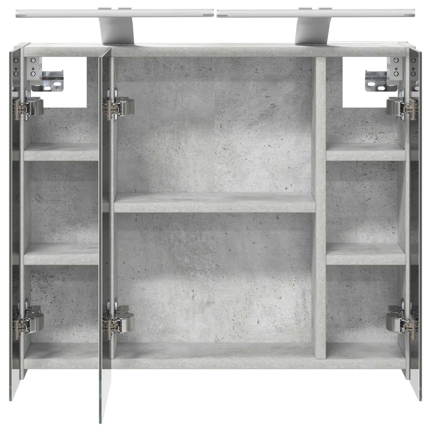 Badkamer spiegelkast Beton Grijs 60 x 14,5 x 50 cm Bewerkt hout is nu te koop bij PeponiXL, paradijselijk wonen!
