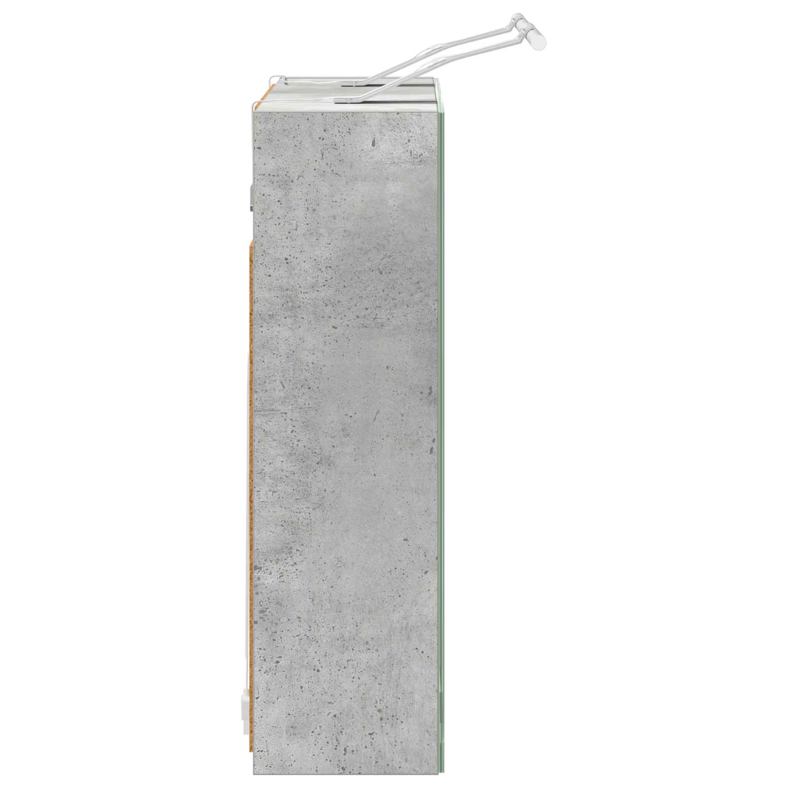 Badkamer spiegelkast Beton Grijs 60 x 14,5 x 50 cm Bewerkt hout is nu te koop bij PeponiXL, paradijselijk wonen!