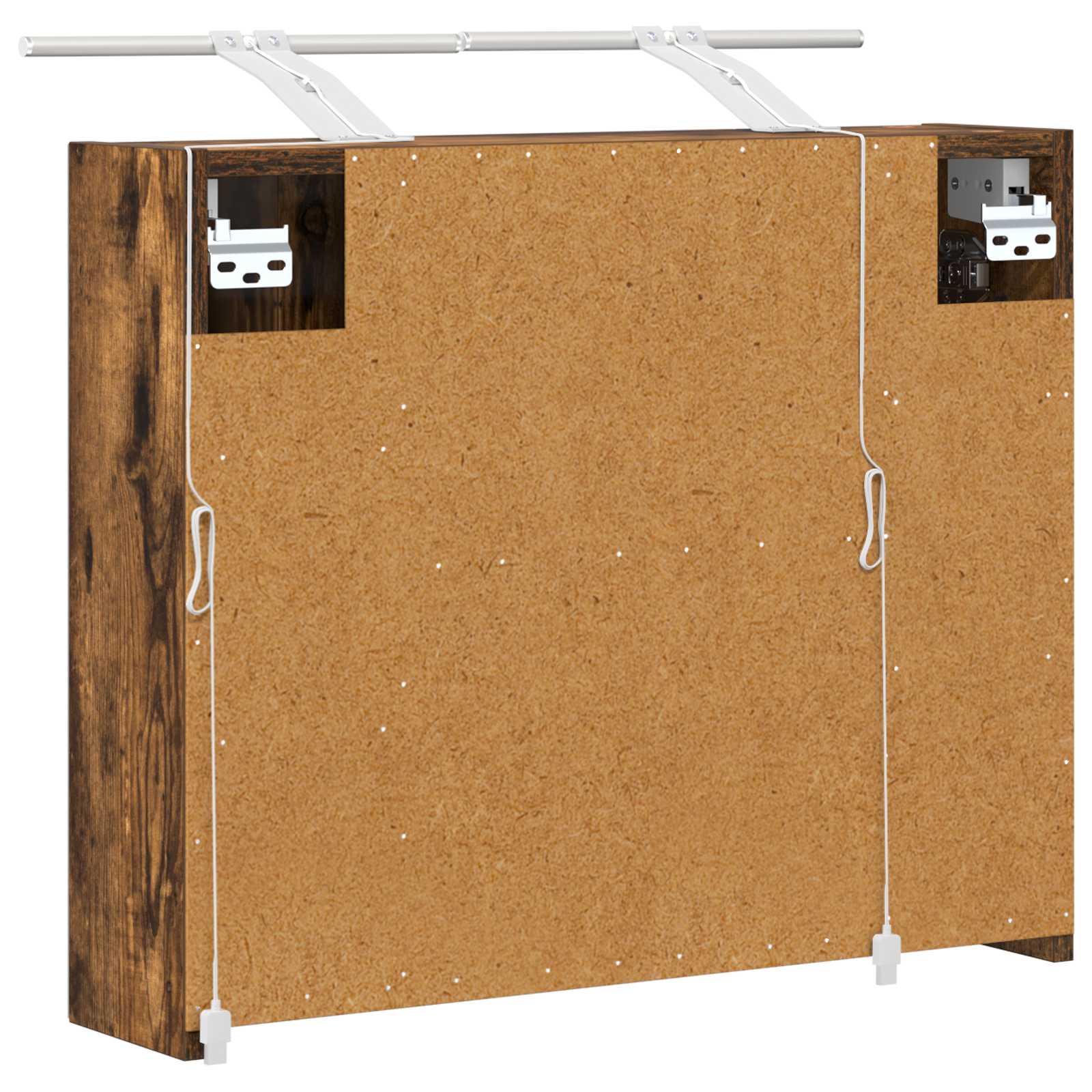 Badkamer spiegelkast Gerookt eiken 60 x 14,5 x 50 cm is nu te koop bij PeponiXL, paradijselijk wonen!