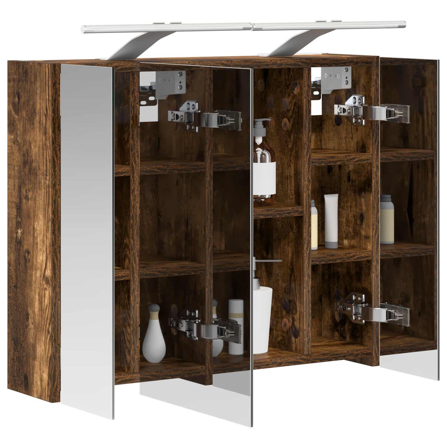 Badkamer spiegelkast Gerookt eiken 60 x 14,5 x 50 cm is nu te koop bij PeponiXL, paradijselijk wonen!
