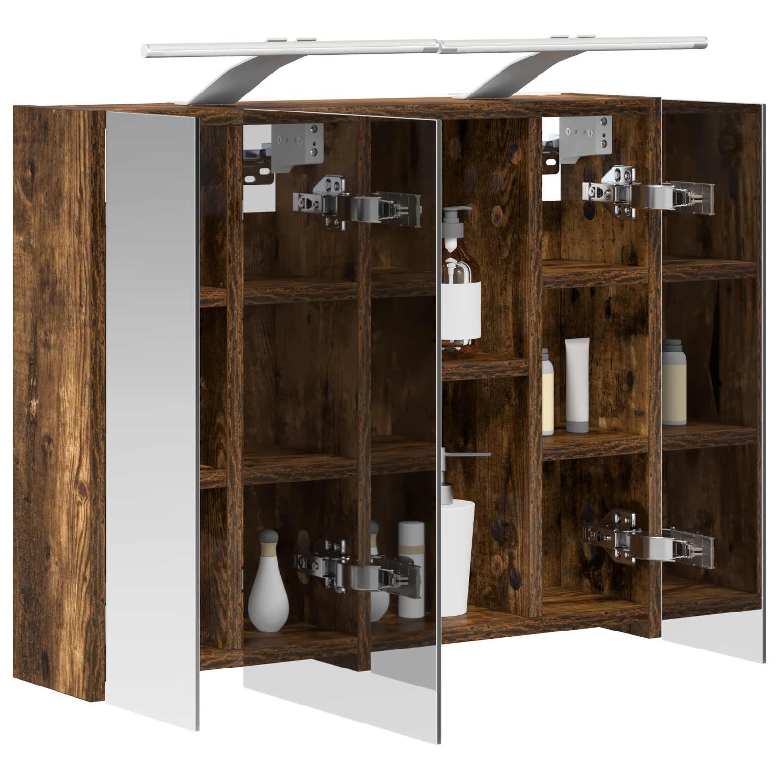 Badkamer spiegelkast Gerookt eiken 60 x 14,5 x 50 cm is nu te koop bij PeponiXL, paradijselijk wonen!