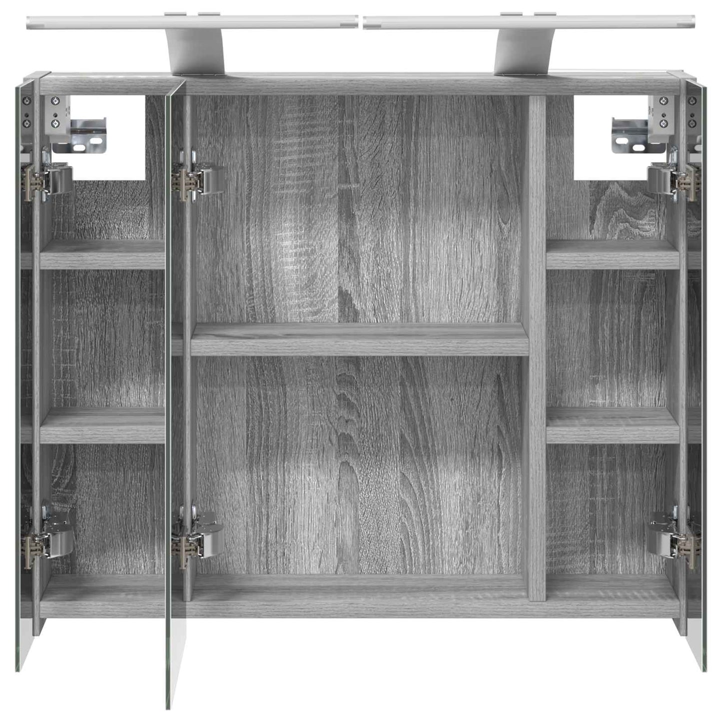 Badkamer spiegelkast Grijs Sonoma 60 x 14,5 x 50 cm is nu te koop bij PeponiXL, paradijselijk wonen!