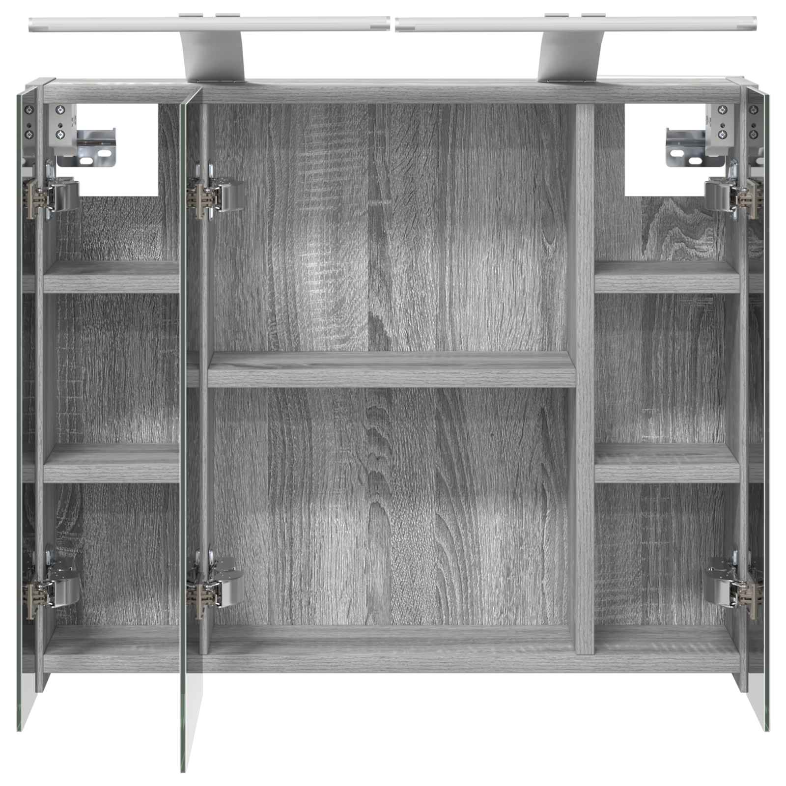Badkamer spiegelkast Grijs Sonoma 60 x 14,5 x 50 cm is nu te koop bij PeponiXL, paradijselijk wonen!