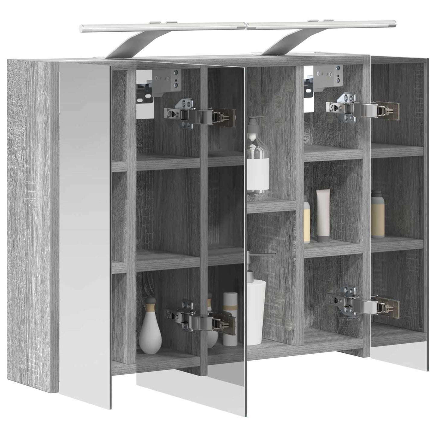 Badkamer spiegelkast Grijs Sonoma 60 x 14,5 x 50 cm is nu te koop bij PeponiXL, paradijselijk wonen!
