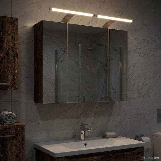 Badkamer spiegelkast Oudhout 60 x 14,5 x 50 cm Bewerkt hout is nu te koop bij PeponiXL, paradijselijk wonen!