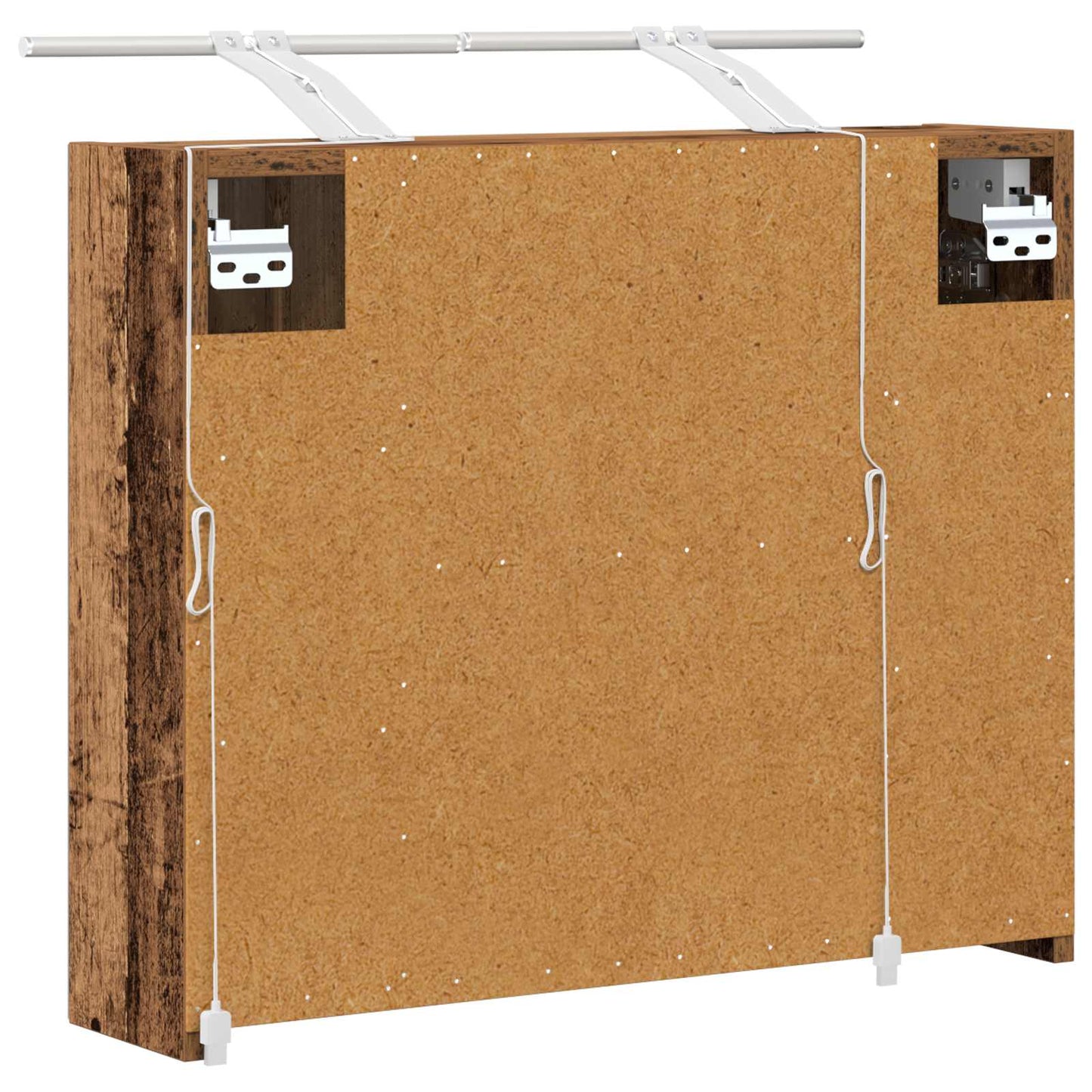 Badkamer spiegelkast Oudhout 60 x 14,5 x 50 cm Bewerkt hout is nu te koop bij PeponiXL, paradijselijk wonen!