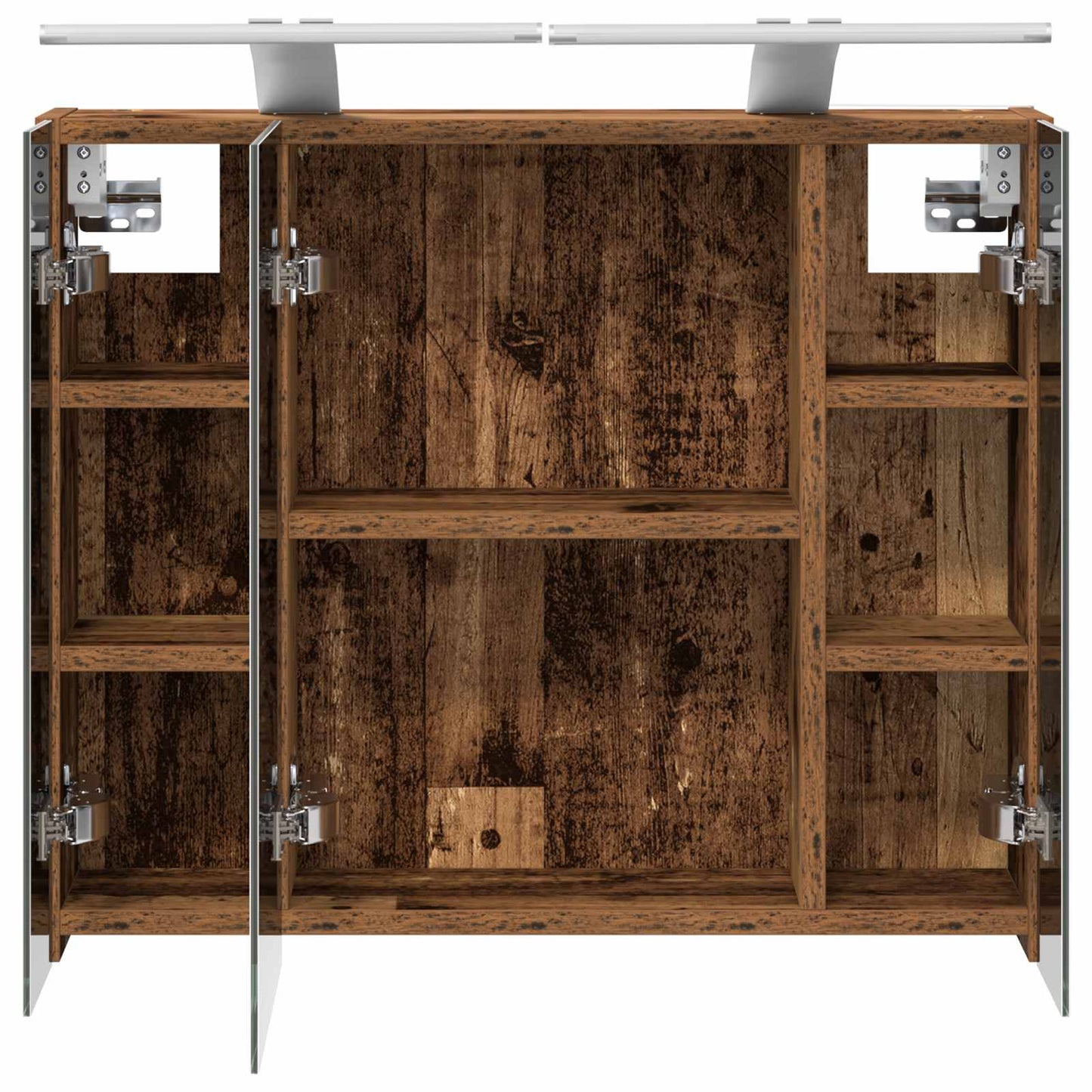 Badkamer spiegelkast Oudhout 60 x 14,5 x 50 cm Bewerkt hout is nu te koop bij PeponiXL, paradijselijk wonen!