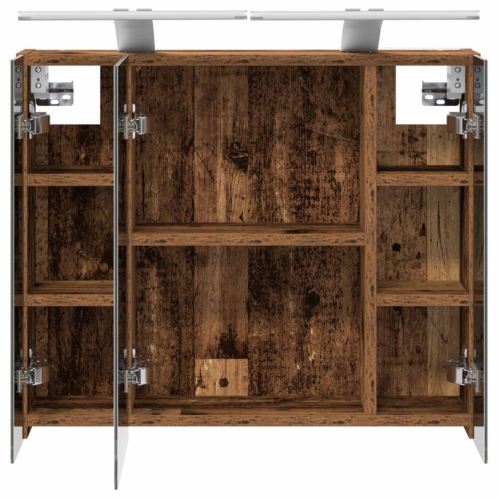 Badkamer spiegelkast Oudhout 60 x 14,5 x 50 cm Bewerkt hout is nu te koop bij PeponiXL, paradijselijk wonen!