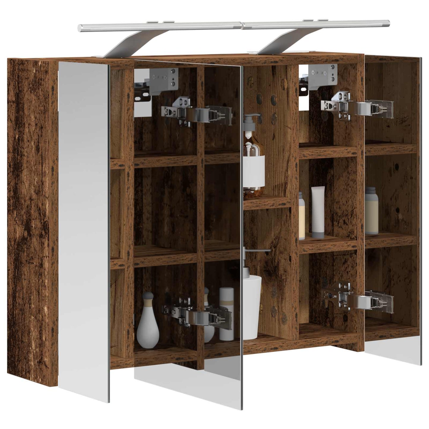 Badkamer spiegelkast Oudhout 60 x 14,5 x 50 cm Bewerkt hout is nu te koop bij PeponiXL, paradijselijk wonen!