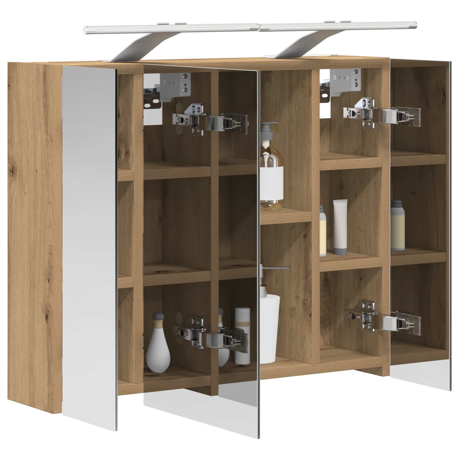 Badkamer spiegelkast Ambachtelijk eiken 60 x 14,5 x 50 cm is nu te koop bij PeponiXL, paradijselijk wonen!