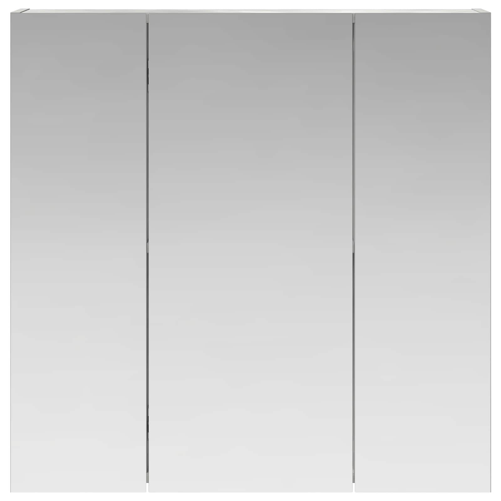 Badkamer spiegelkast Beton Grijs 70 x 14,5 x 70 cm Bewerkt hout is nu te koop bij PeponiXL, paradijselijk wonen!