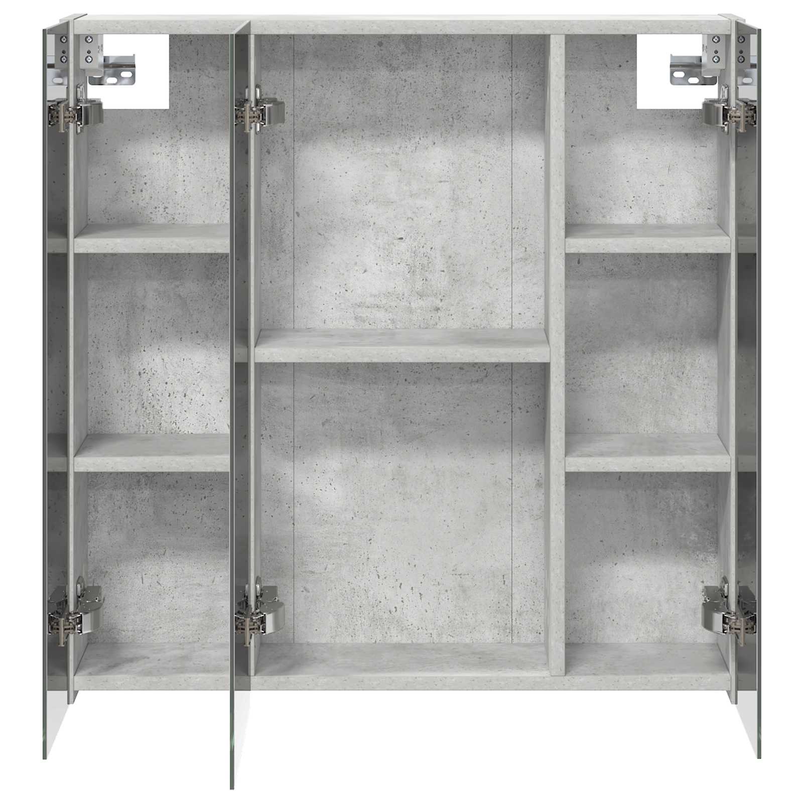 Badkamer spiegelkast Beton Grijs 70 x 14,5 x 70 cm Bewerkt hout is nu te koop bij PeponiXL, paradijselijk wonen!