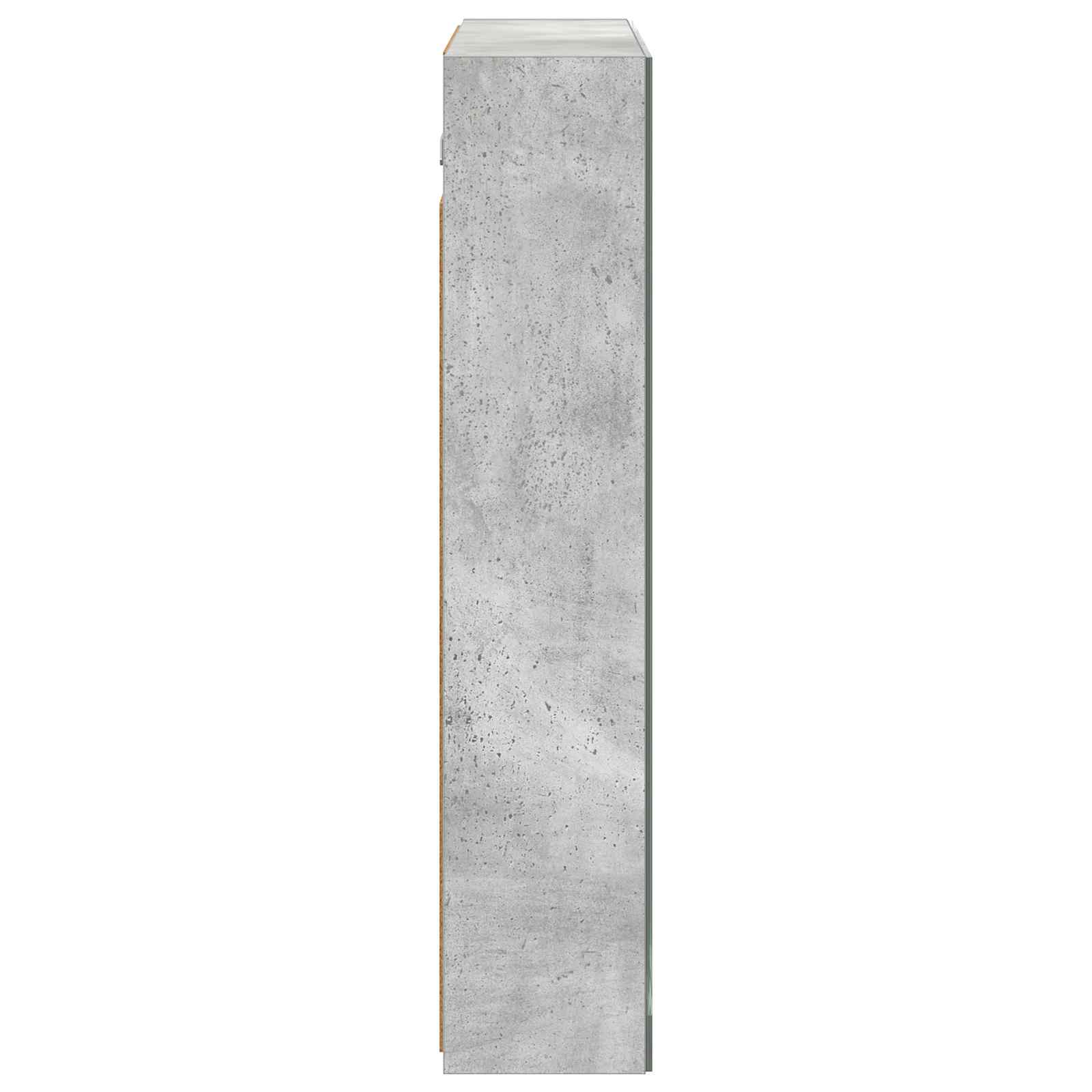 Badkamer spiegelkast Beton Grijs 70 x 14,5 x 70 cm Bewerkt hout is nu te koop bij PeponiXL, paradijselijk wonen!